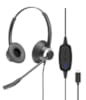 Micro-Casque Binaural Connexion USB-C Cordon USB C-BX