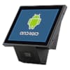 JP-T100 Vérificateur de prix de supermarché tout-en-un avec scanner de code-barres multifonction et écran de 8 pouces Android.