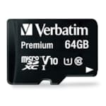 Carte mémoire microSDXC Classe 10 64 GB avec adaptateur