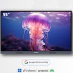 Écran Interactif 55 POUCES Tactile Google EDLA Certified ROM 128GB RAM 8GB