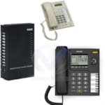 Autocommutateur 3 Lignes RTC + 1 Key Téléphone + 3 Alcatel T76CE Noir