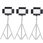 KIT DE 3 PROJECTEURS LED POUR STUDIO VIDÉO & PHOTO