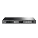 Tplink JetStream™ 48-Port Gigabit L2+ Managed Switch with 4 10GE SFP+ SlotsPORT: 48× Gigabit RJ45 Ports, 4× 10G SFP+ Slots, RJ45/Micro-USB Console PortSPEC: 1U 19-inch Rack-mountable Steel CaseFEATURE: Integration with Omada SDN Controller, Static R