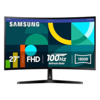 Moniteur 27'' serie D Curved Full-HD,VA,100Hz,4MS (GTG),Narrow Border Design,Eye-Ca Noir