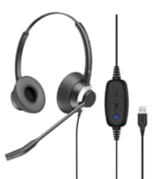 Micro-Casque Binaural UC Connexion USB-C Fonctions Cordon USB C-LX