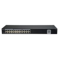 Commutateur Intelligent Gigabit 24 Ports 10/100/1000 Mbps RJ45 Boîtier en Acier Montable en Rack 19" Géré