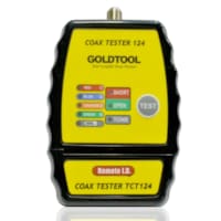TESTEUR A LED POUR CABLE COAXIAL AVEC 4 BOUCHONS IDENTIFICATIONS GOLDTOOL