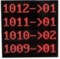AFFICHEUR PRINCIPAL À LED 4 LIGNES