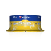 DVD+RW PACK DE 25 UNITES VERBATIM 43489