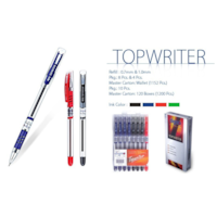 Stylo à bille TOP-WRITER noir en boite de 10 unités