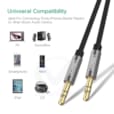 Câble Audio Jack 3,5 mm Mâle à Mâle 1 5M 10734