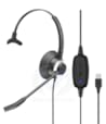 Micro-Casque Monaural UC Connexion USB-A avec Fonctions Cordon USB A-RX PRO 5000 M USB-A RX