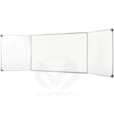 TABLEAU MAGNÉTIQUE BLANC 1.00M X 4.00M AVEC VOLETS LATÉRAUX RABATTABLES 1.00M X 4.00M