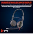 POLY CASQUE Blackwire 3225 Stereo USB-C Headset +3.5mm Plug +USB-C/A Adapter 12 Mois 8X229AA