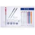 Stylo à bille DIGNO VITO WHITE bleu en distributeur de 35 unités VITO