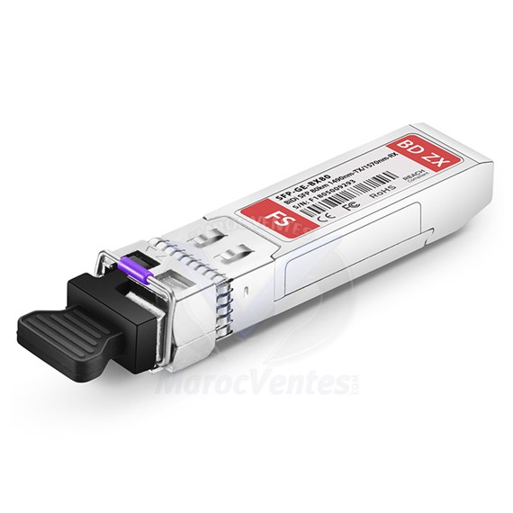 Module Gigabit Ethernet Bidirectionnel 1000Base-BX80-D-I 1000MBPS 80 KM GLC-BX80-D-I