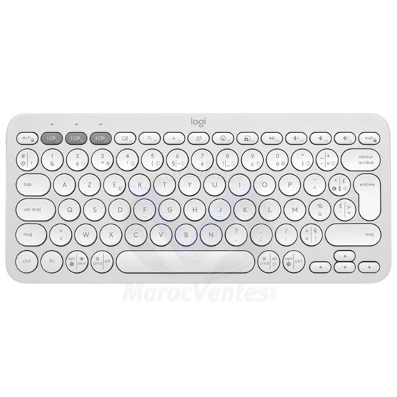 Clavier sans Fil Pebble Keys 2 K380s BLANC TONAL FRA BT  N/A UNIVERSAL 920-011804