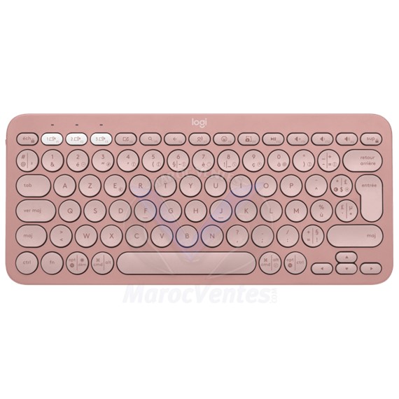 Clavier sans Fil  Pebble Keys 2 K380s TONAL ROSE FRA  BT UNIVERSAL 920-011805