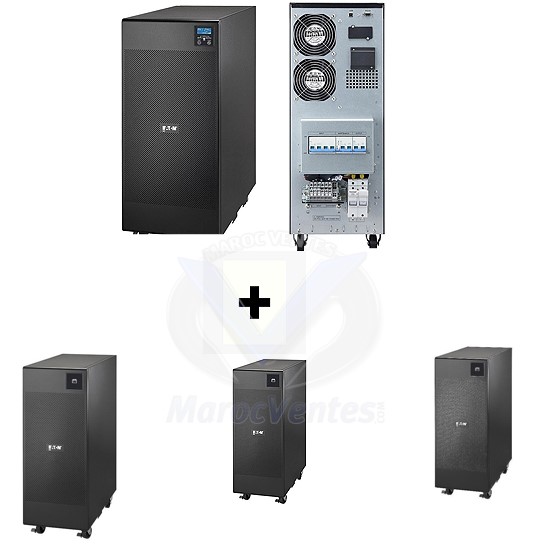 Pack Onduleur Online Double Conversion 9E 10KVA  + 3  BATTERIE EXTENSION 9E 10KVA EBM 240V 9E10KI+3 X 9EEBM240