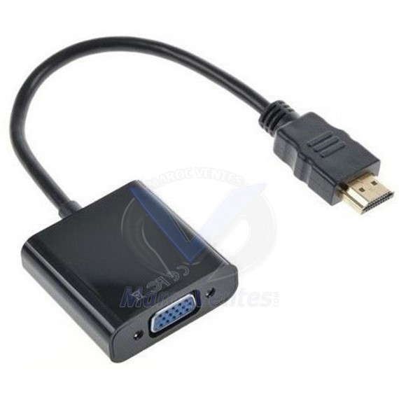 Adaptateur vidéo femelle convertisseur HDMI Mâle vers VGA CG591-B