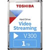 TOSHIBA Disque dur interne V300 1 TO 3P5 SATA 5700RPM, (surveillance)
