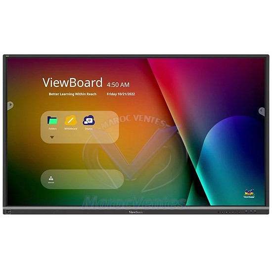 Écran Interactif ViewBoard® 65" 4K  2 x Haut-Parleur Principal 12 Watts Android 11 IFP6550-5