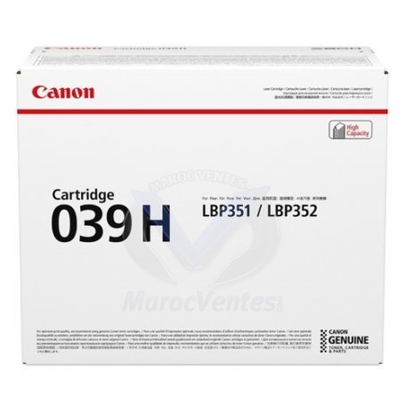 CANON 039H TONER ORIGINAL NOIR 25000 PAGES 0288C001AA