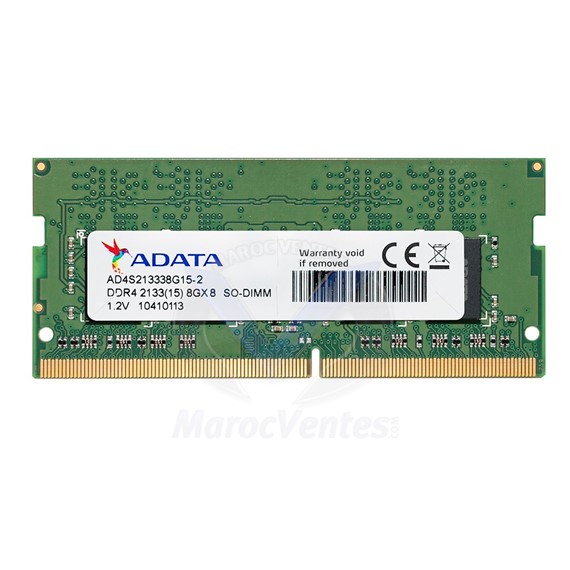 Barrette Mémoire DDR4 SO-DIMM 8GB 2133 (15) 1024MX8 AD4S213338G15
