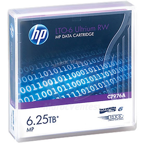 HPE LTO-6 Ultrium 6.25TB MP RW Data Tape C7976A