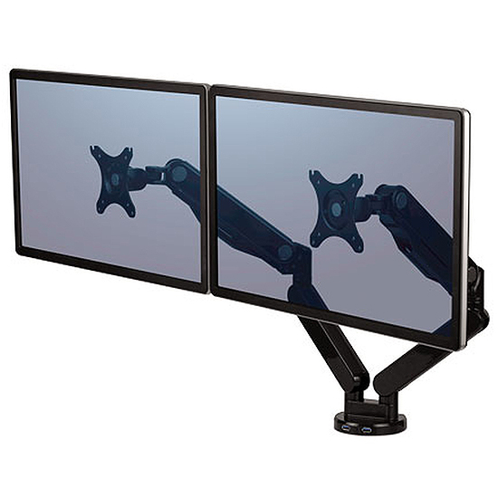 Bras Porte-Ecrans Double Platinum Series - Argent F8056501