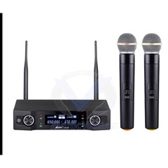 Kit Double Micro Baladeur à Main Sans Fil UHF Lane BETA PV-602