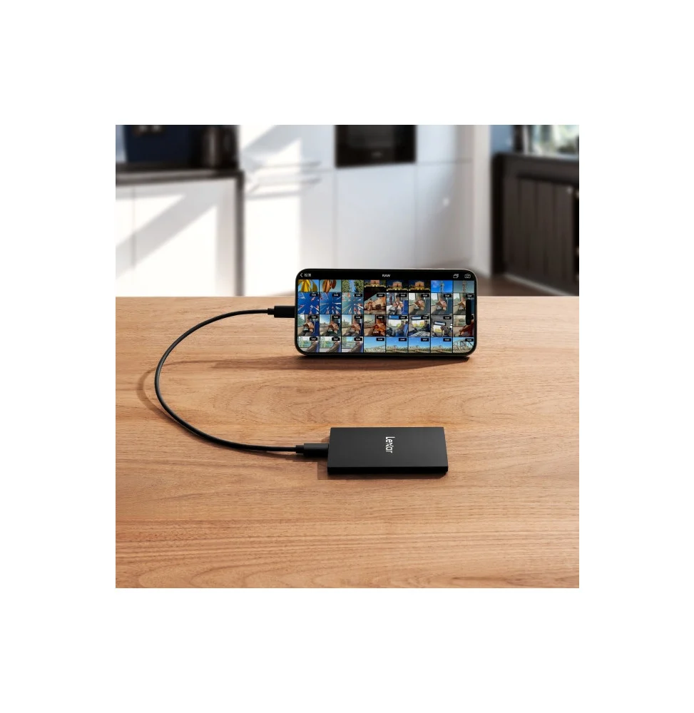 LEXAR SSD SL500 External Portable SSD 1TB, USB3.2 Gen2*2,Up to 2000MB/s read, up to 1800MB/s wri 12M LSL500X001T-RNBNG