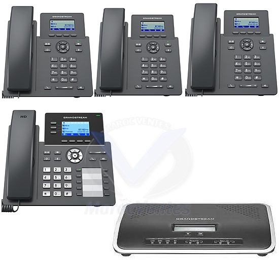 Pack de Téléphonie IP Grandstream UCM6202 PACKSOHO