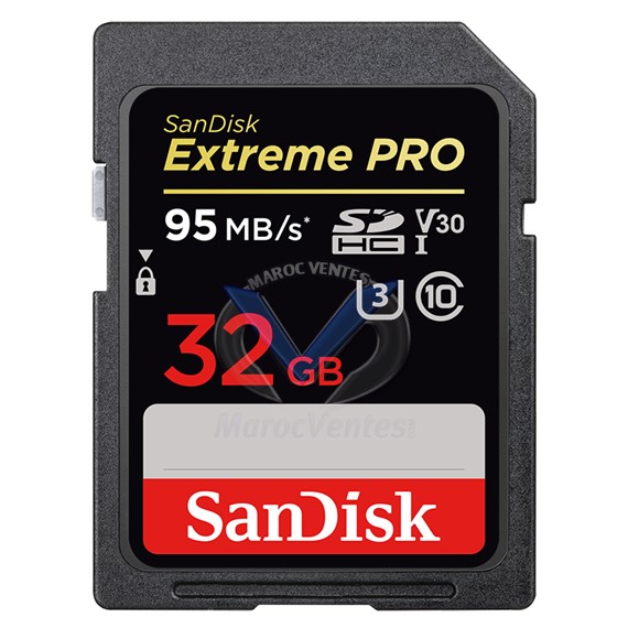 Carte mémoire flash Extreme Pro 32 Go SDHC SDSDXXG-032G-GN4IN